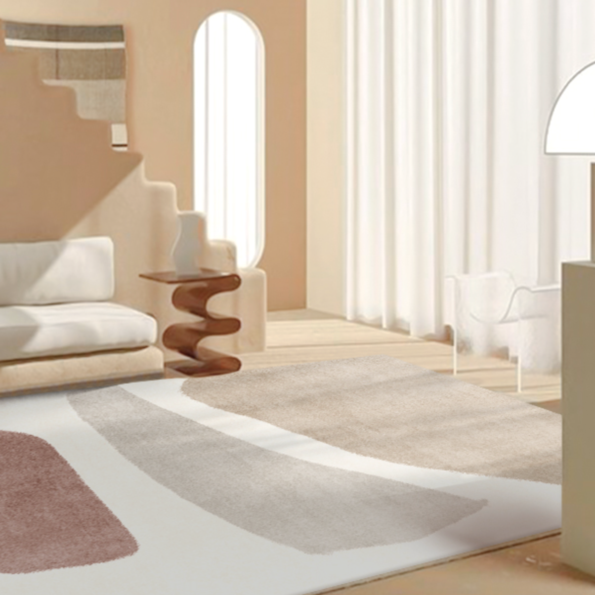 【ベストセラー】light color 8design square carpet