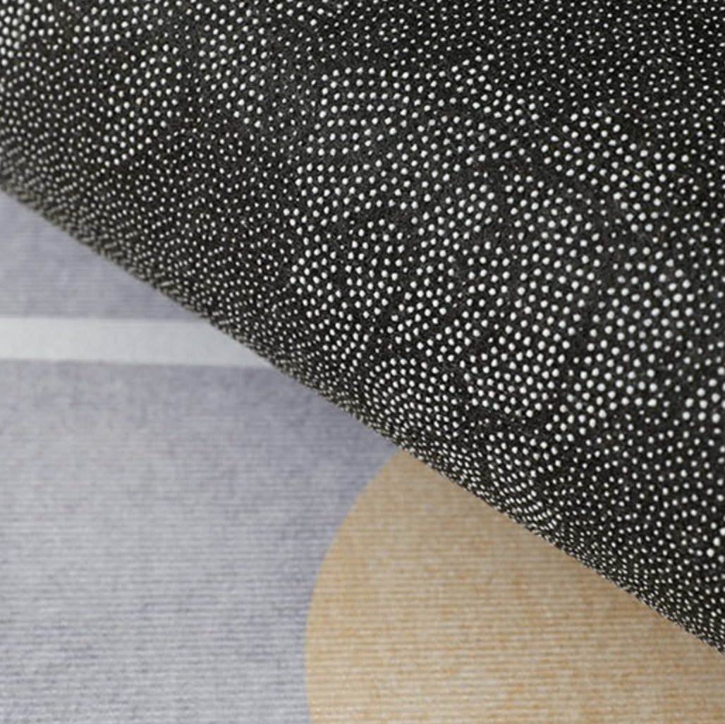 yellow stream square carpet