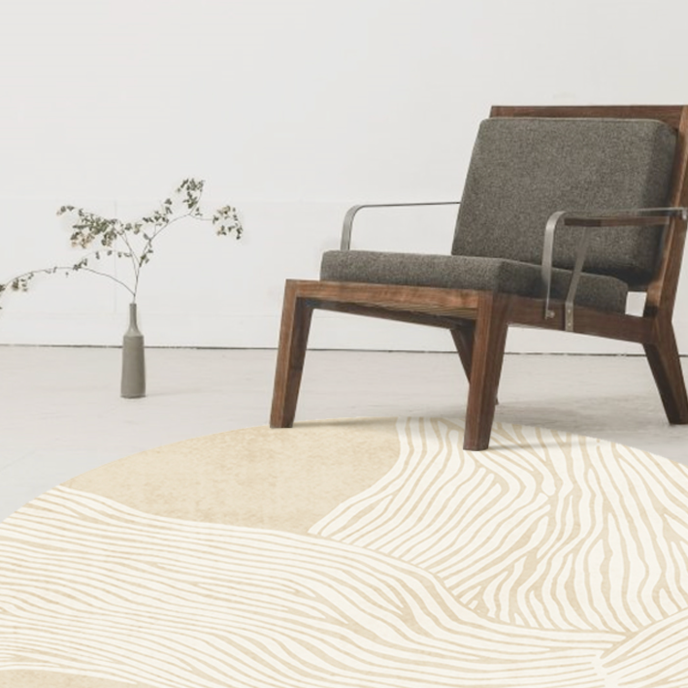 beige 6color round carpet