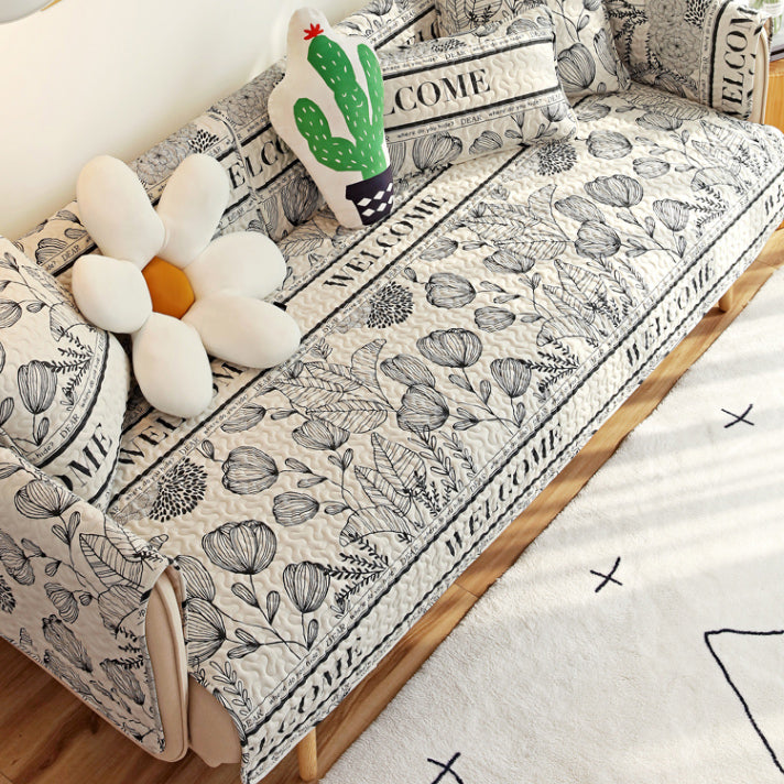 welcome garden quilt sofa cover