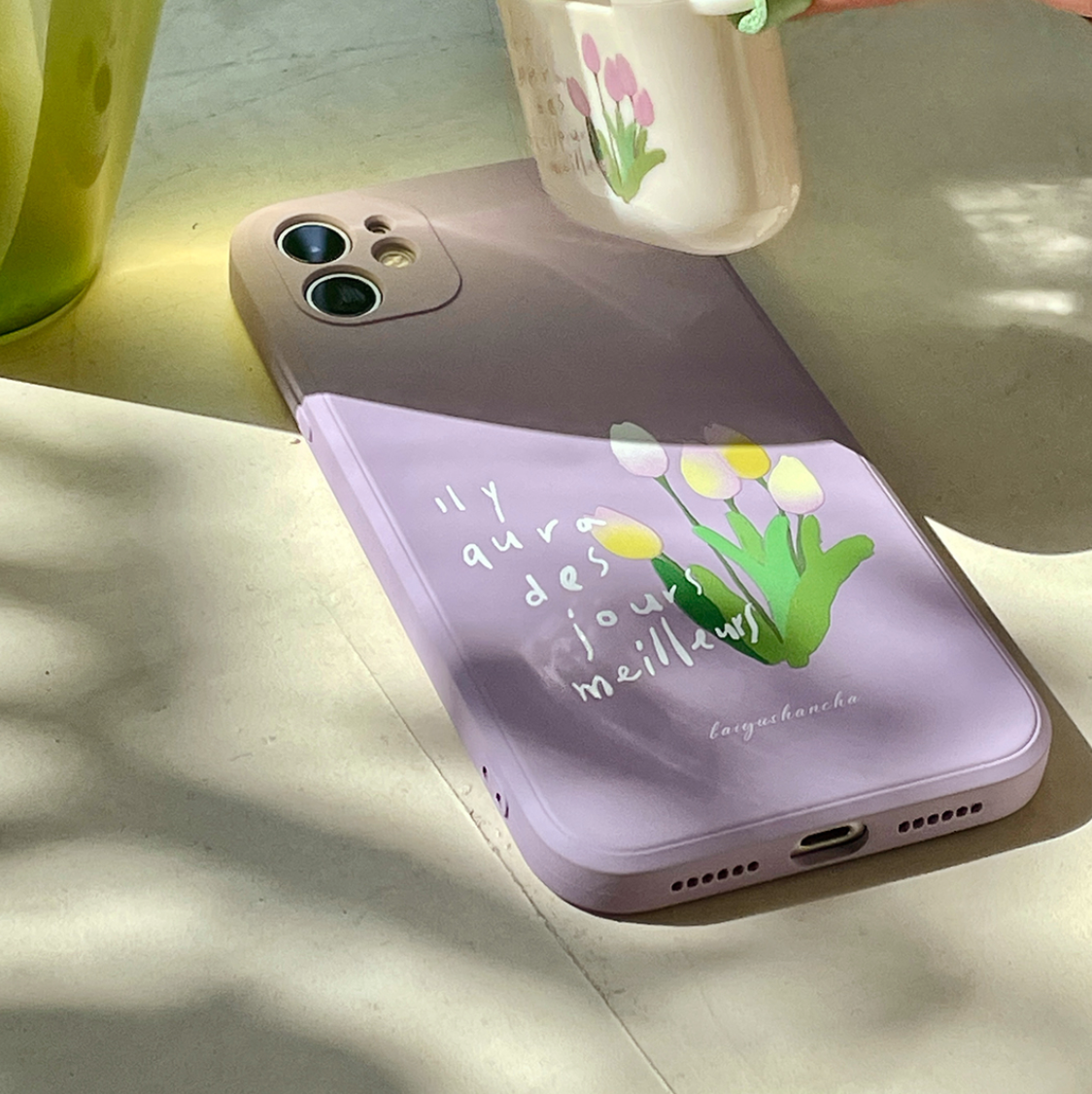 purple tulip iPhonecase