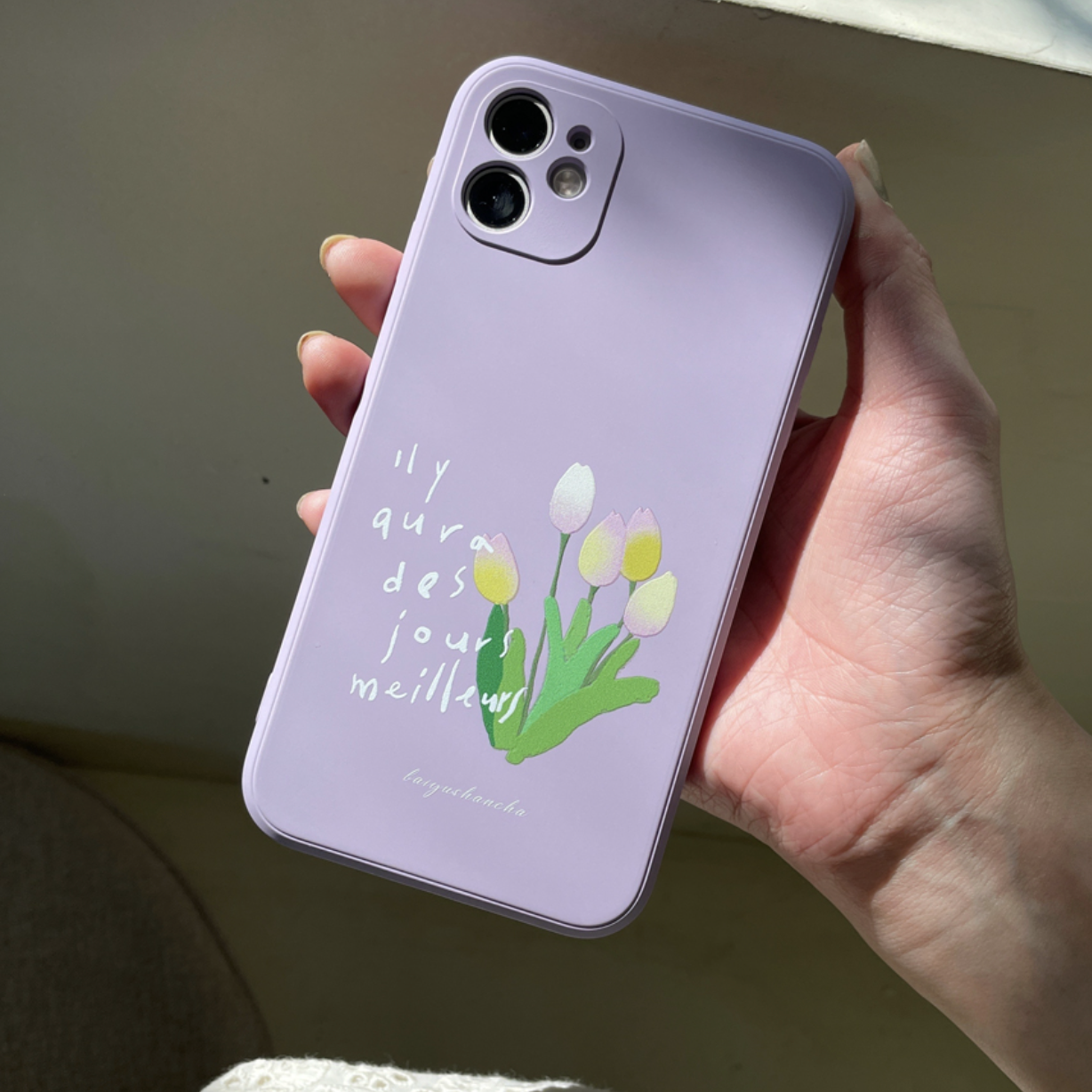 purple tulip iPhonecase