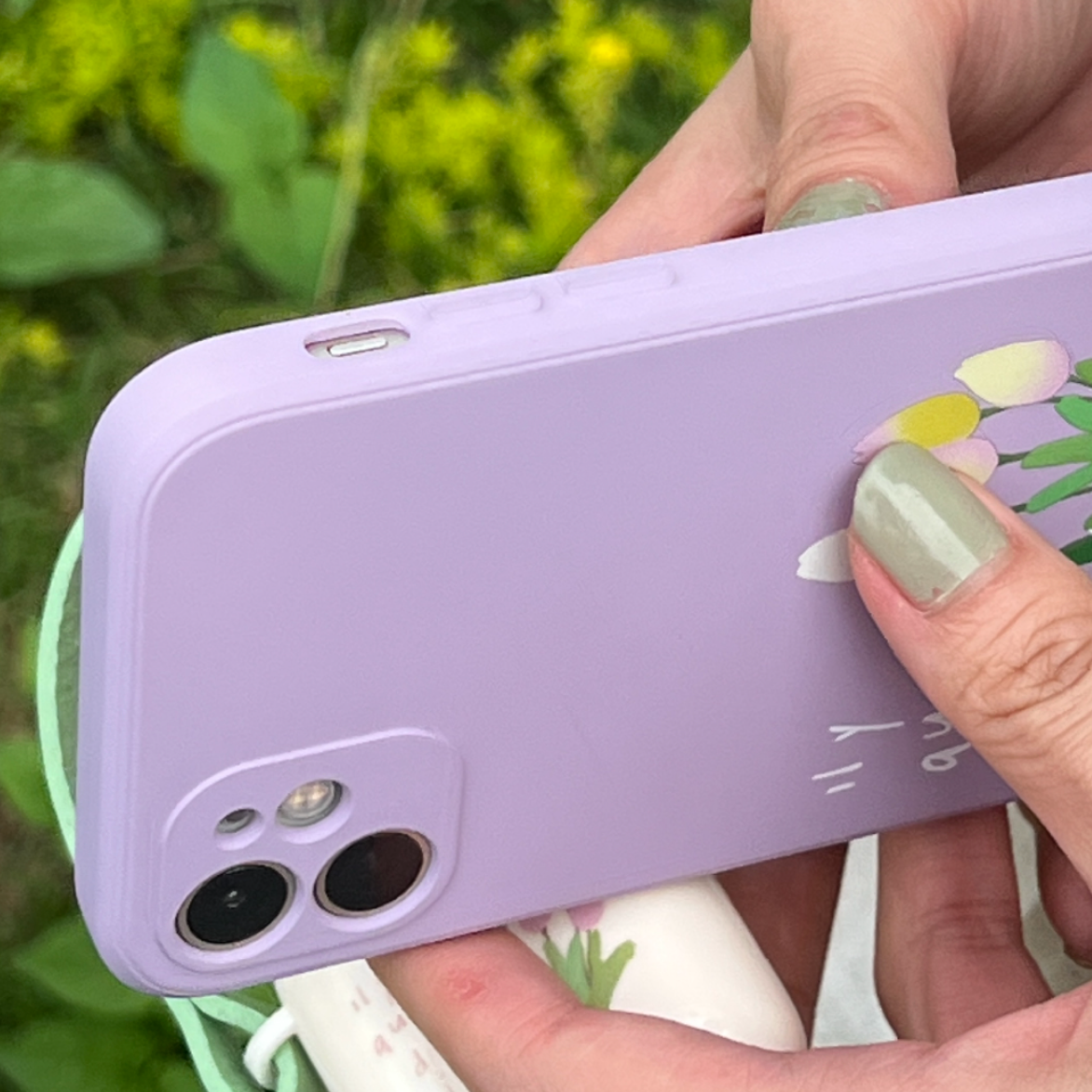 purple tulip iPhonecase
