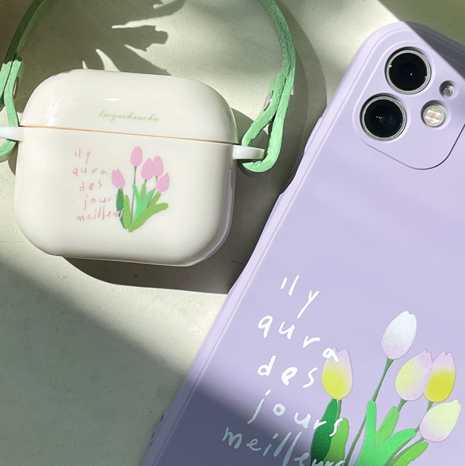 purple tulip iPhonecase