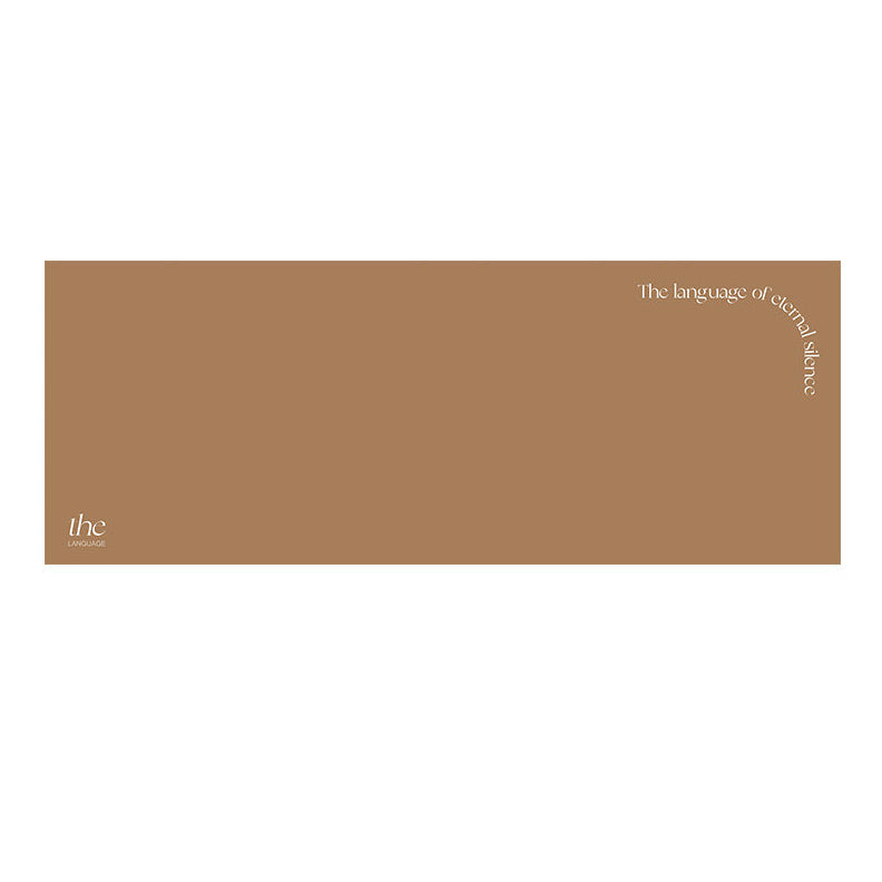 the language desk mat