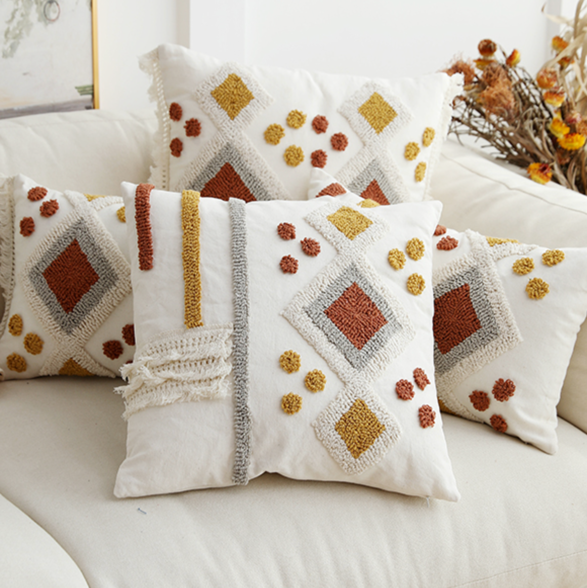 brown color boa cushion