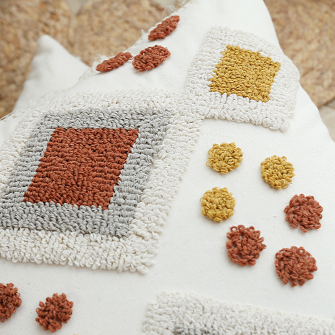 brown color boa cushion