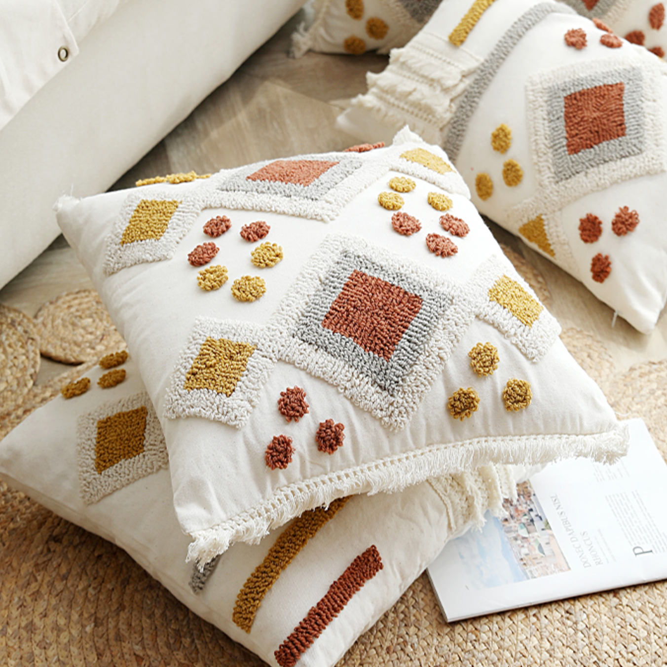 brown color boa cushion