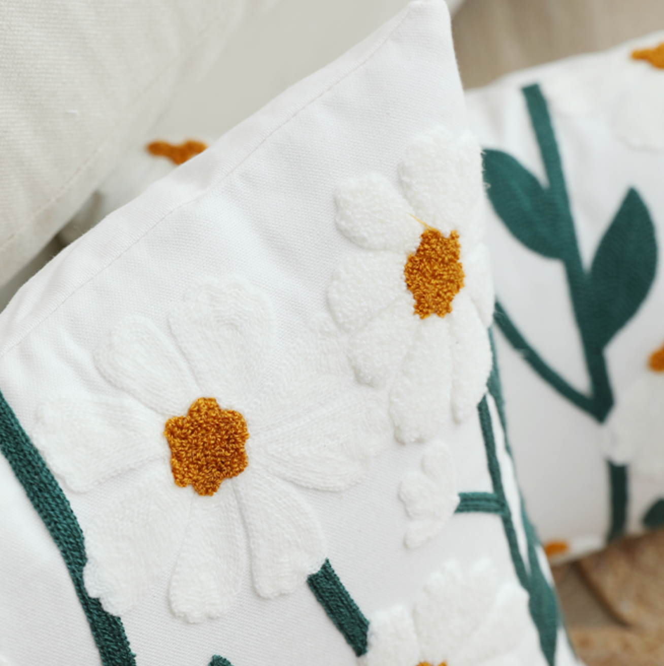 flower garden boa cushion