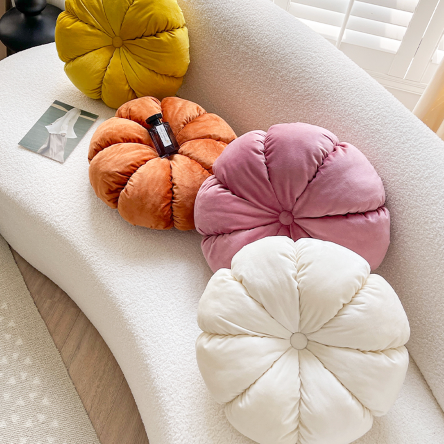 5color colorful pumpkin cushion