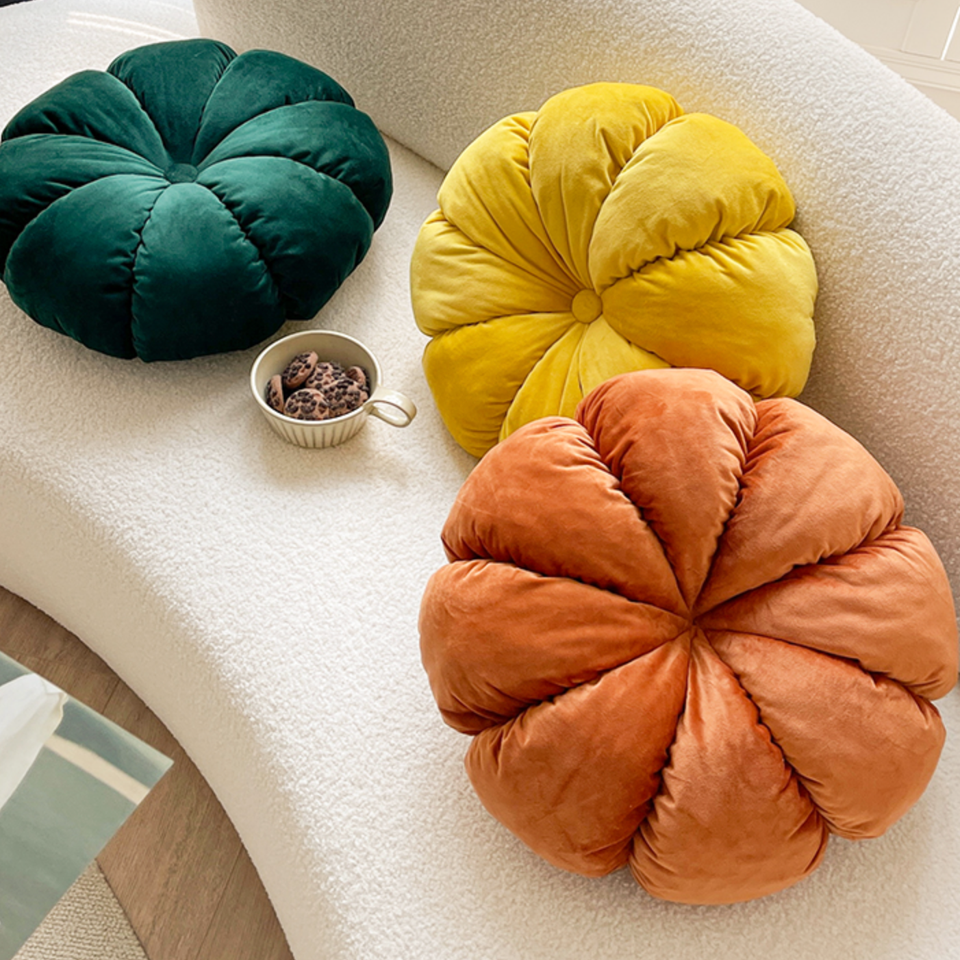 5color colorful pumpkin cushion