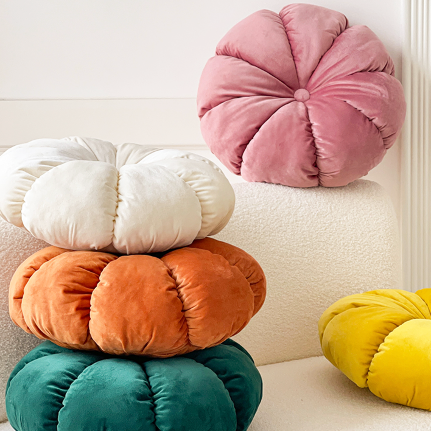 5color colorful pumpkin cushion