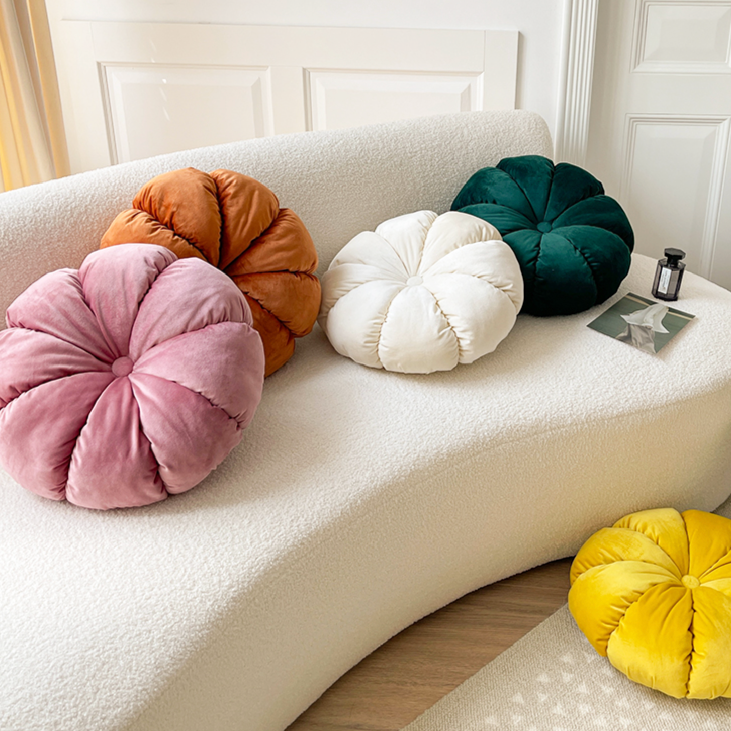 5color colorful pumpkin cushion