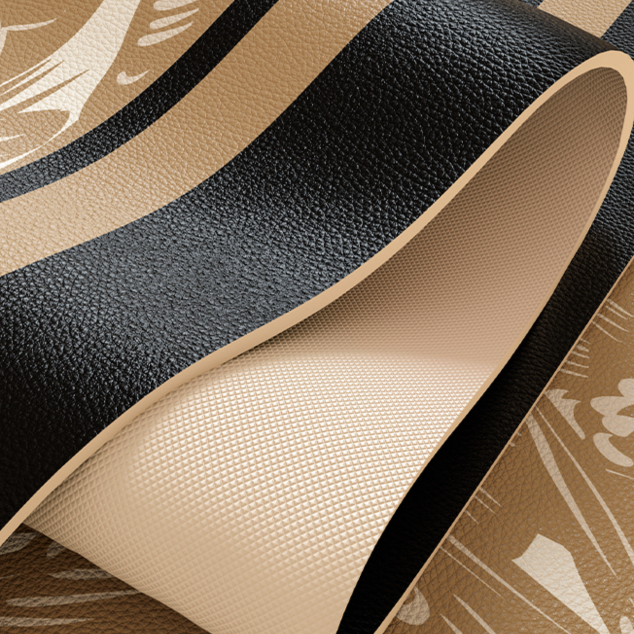 brown elegance logo kitchen mat