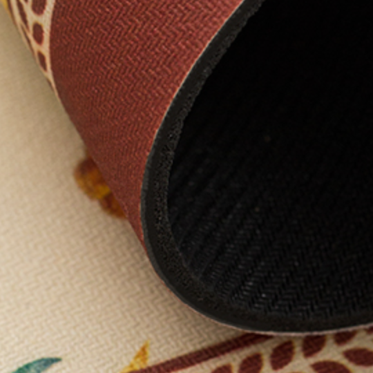 american red flower bath mat