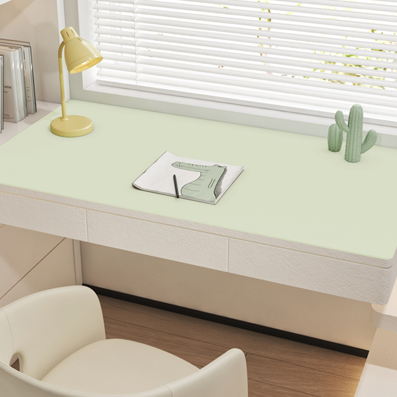 12color simple desk mat