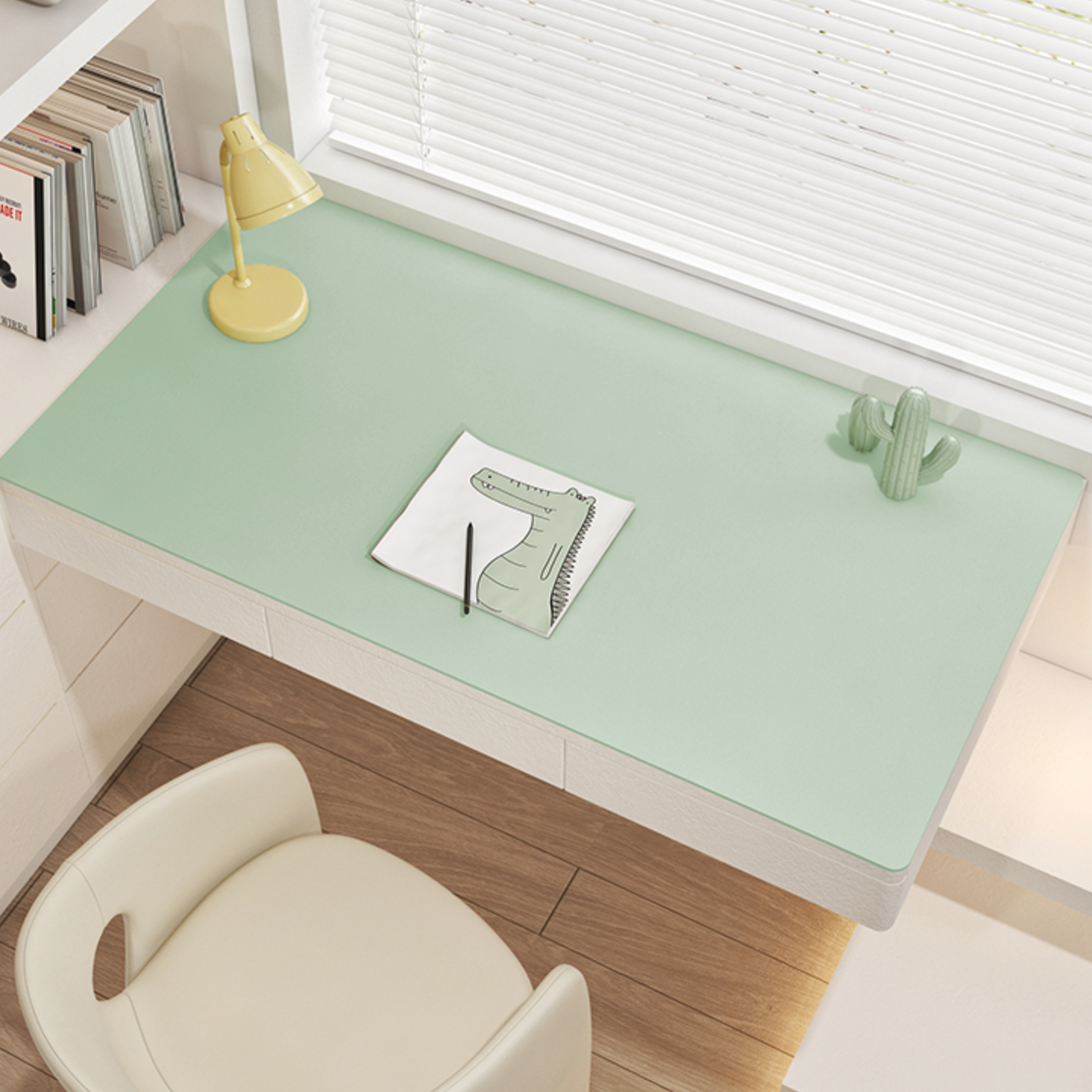 12color simple desk mat