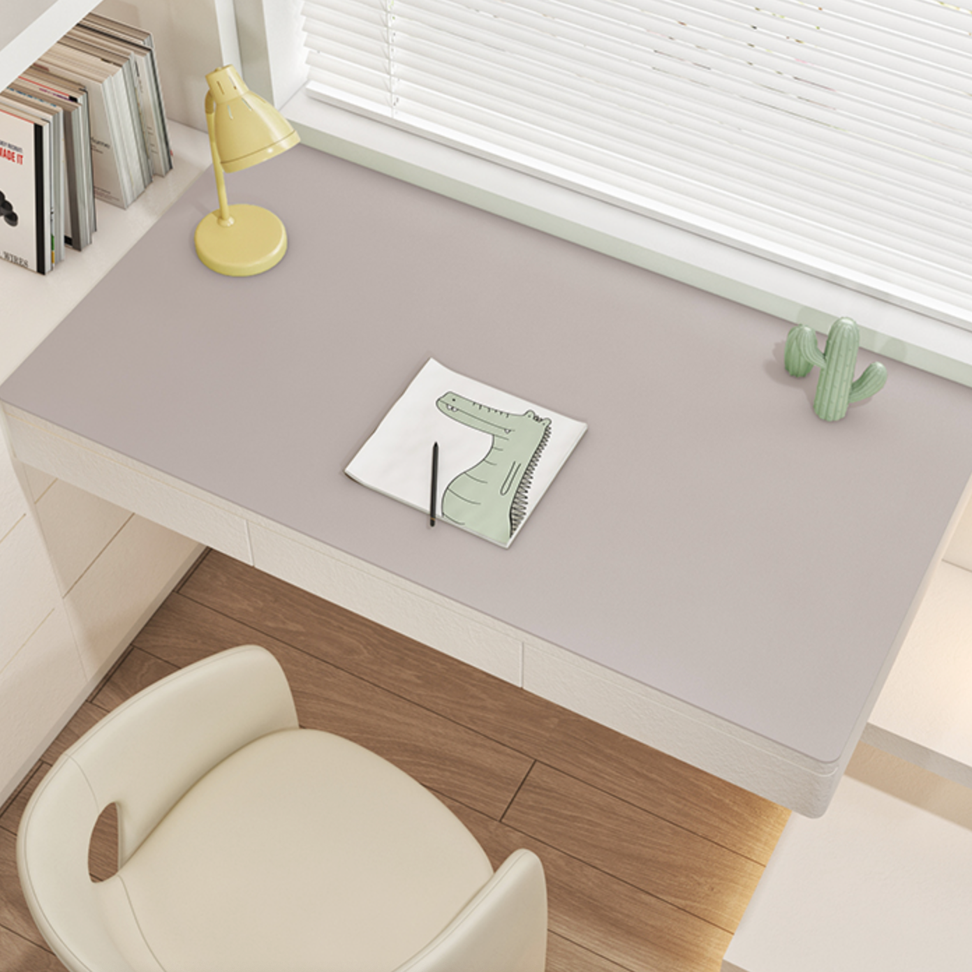 12color simple desk mat