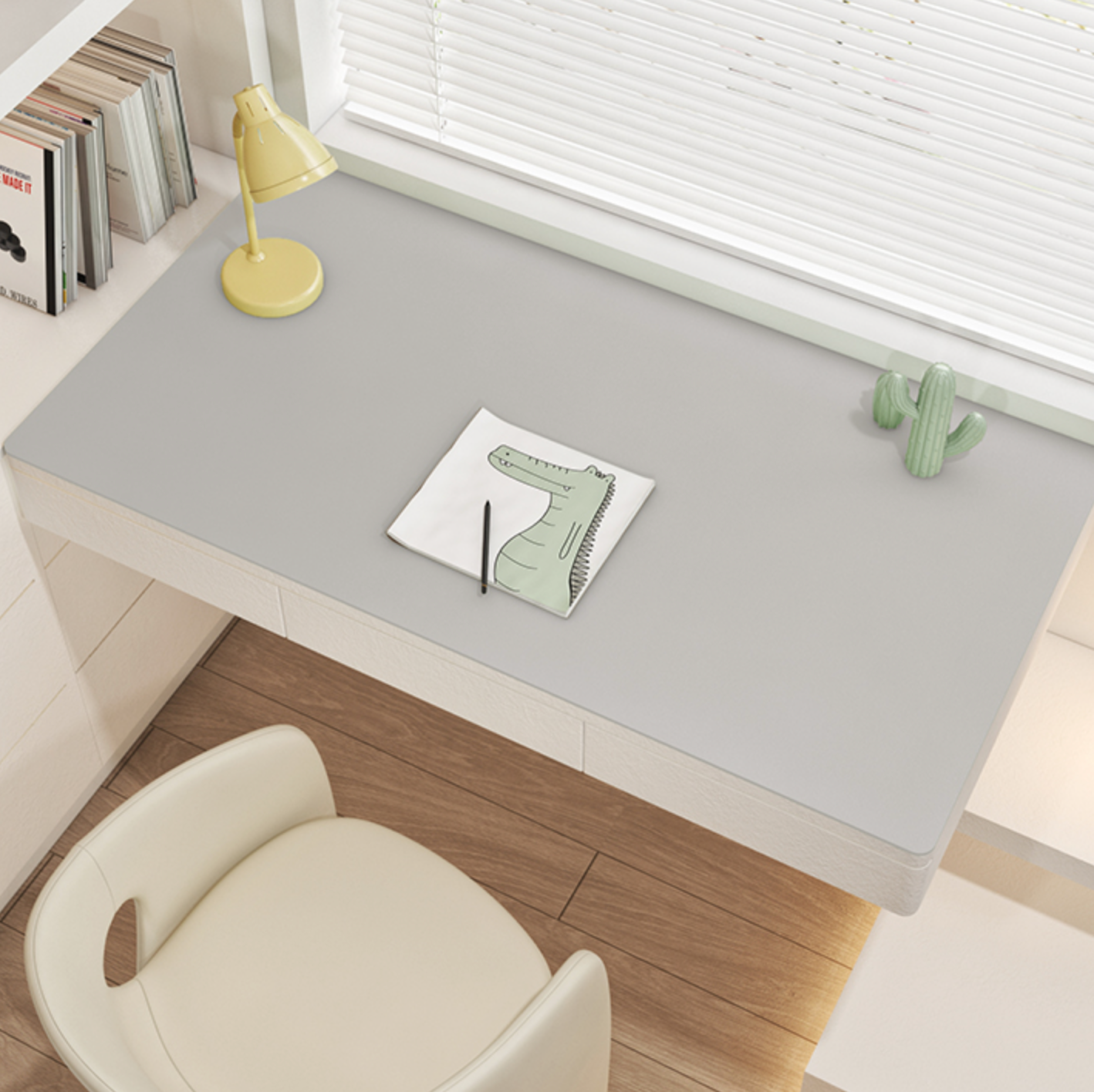 12color simple desk mat