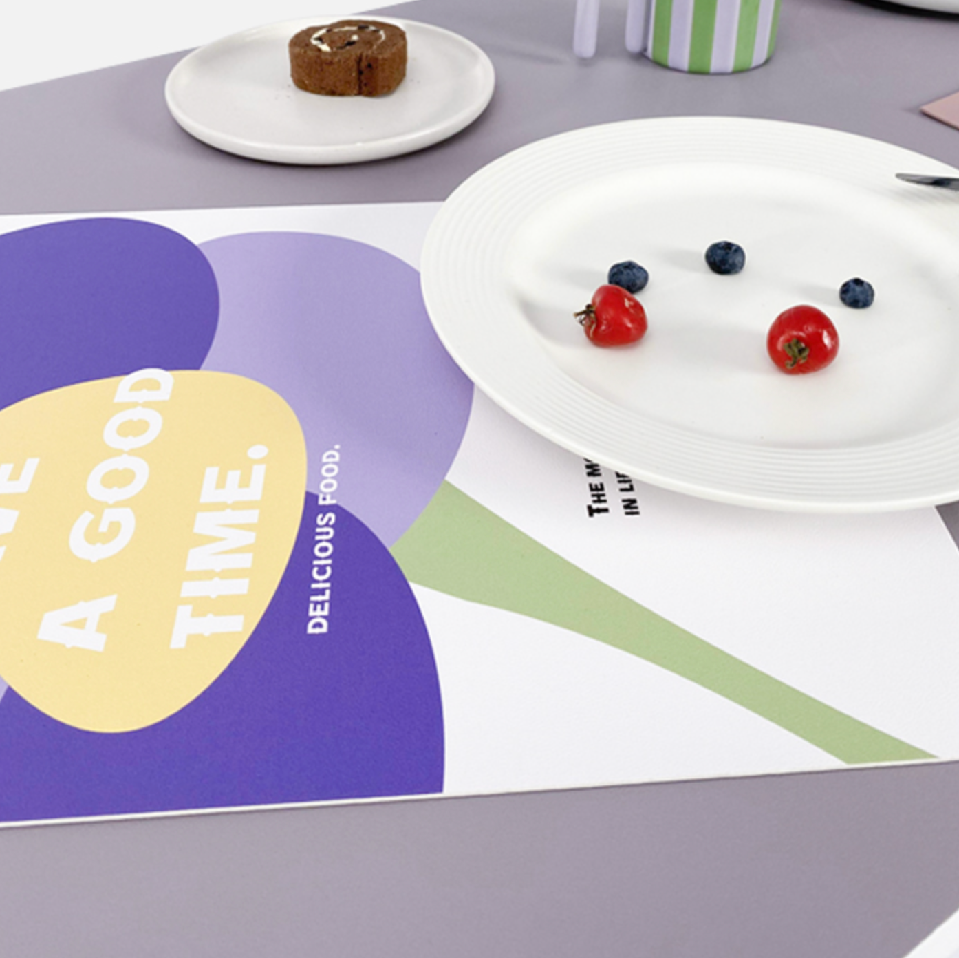 purple mood 5color desk mat