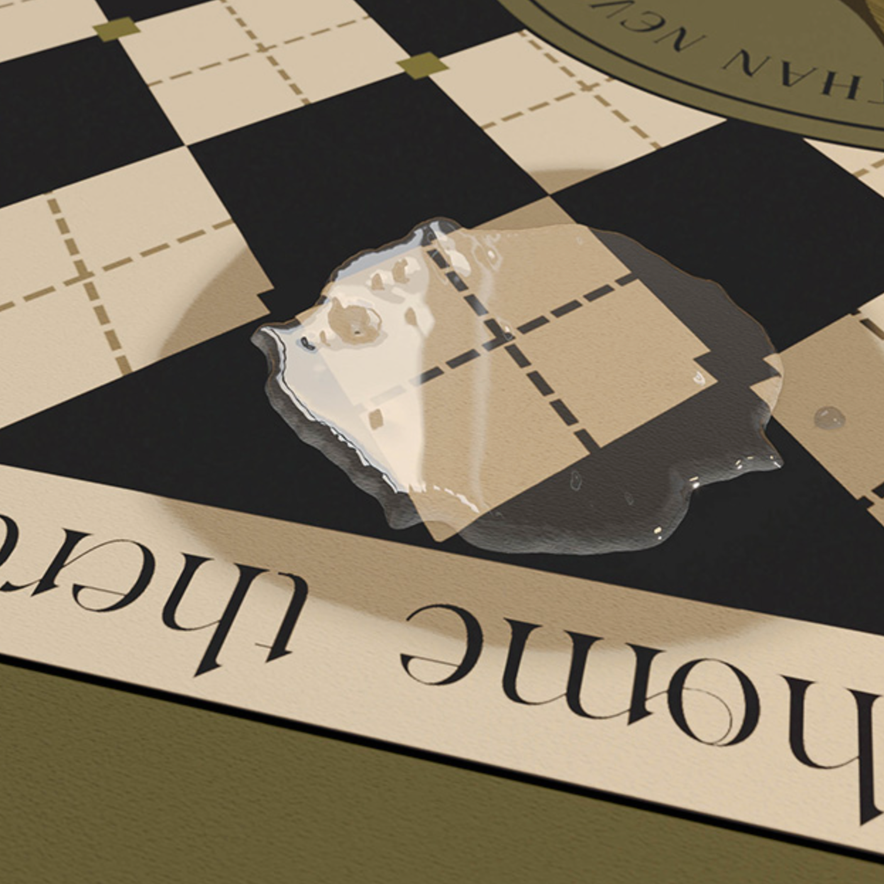 lily checker bath mat