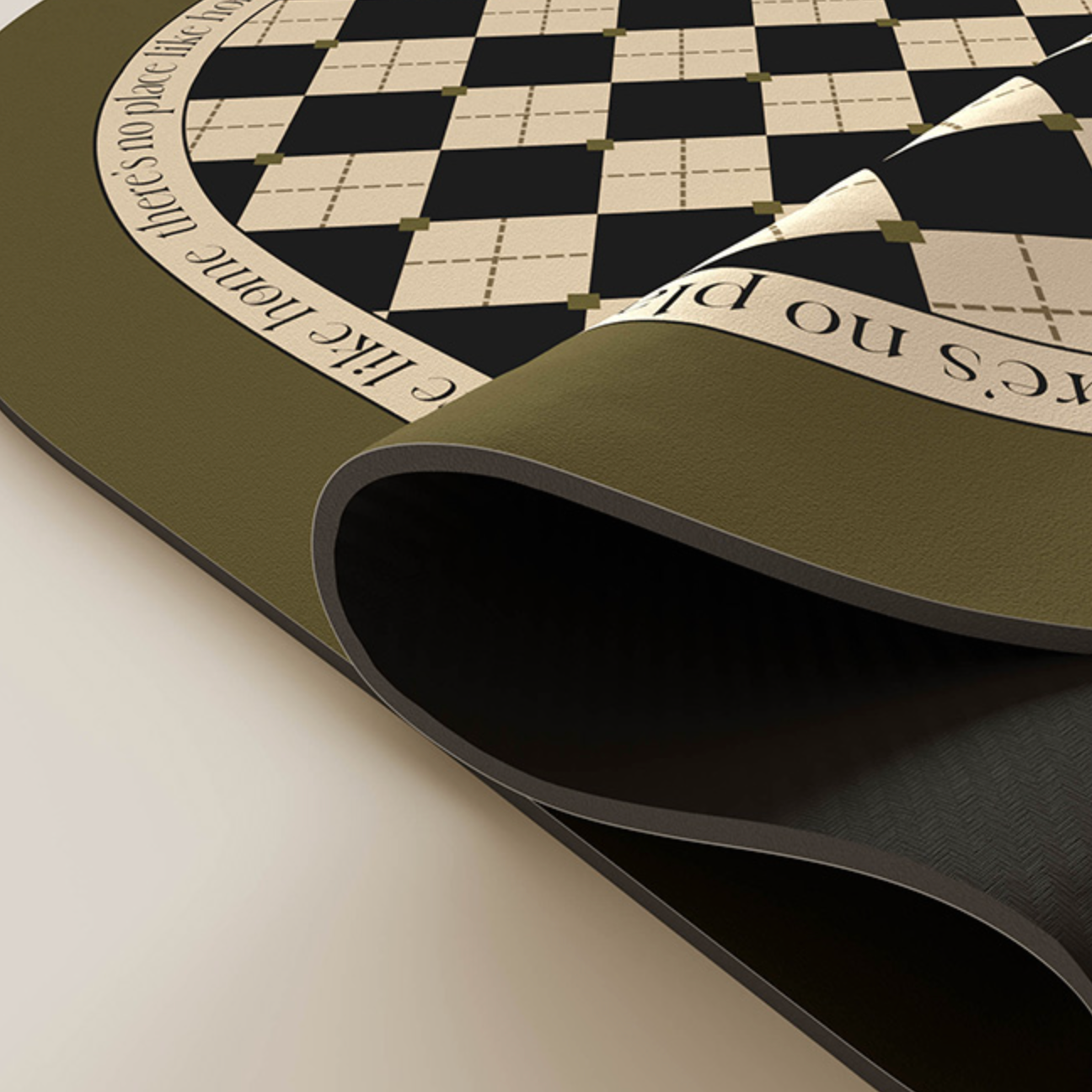 lily checker bath mat