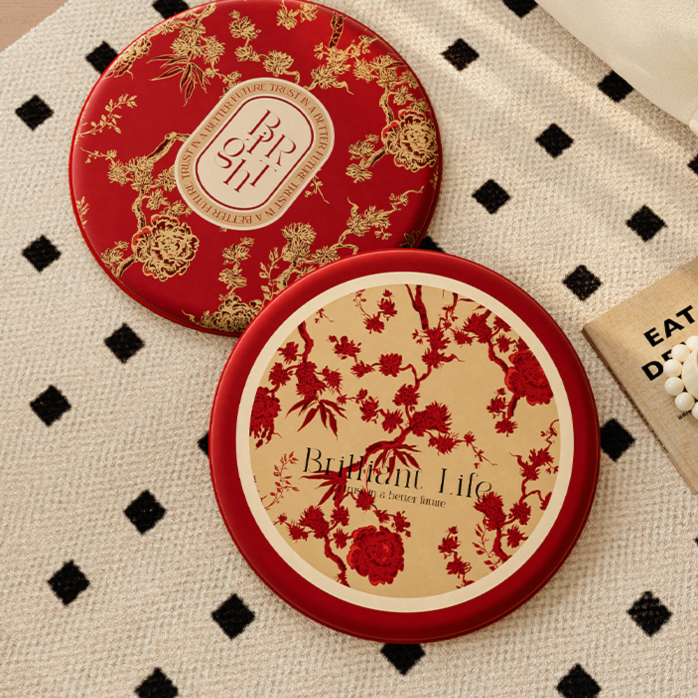2design brilliant life round cushion