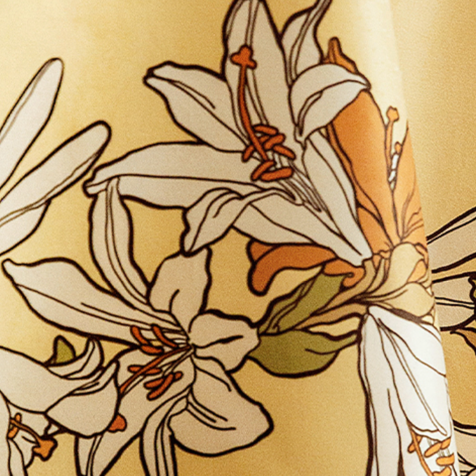 2design vintage lily round cushion