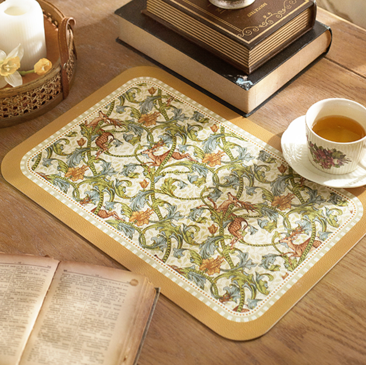 vintage deer place mat