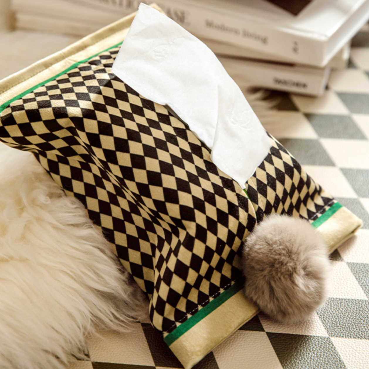 3color checker tissue case