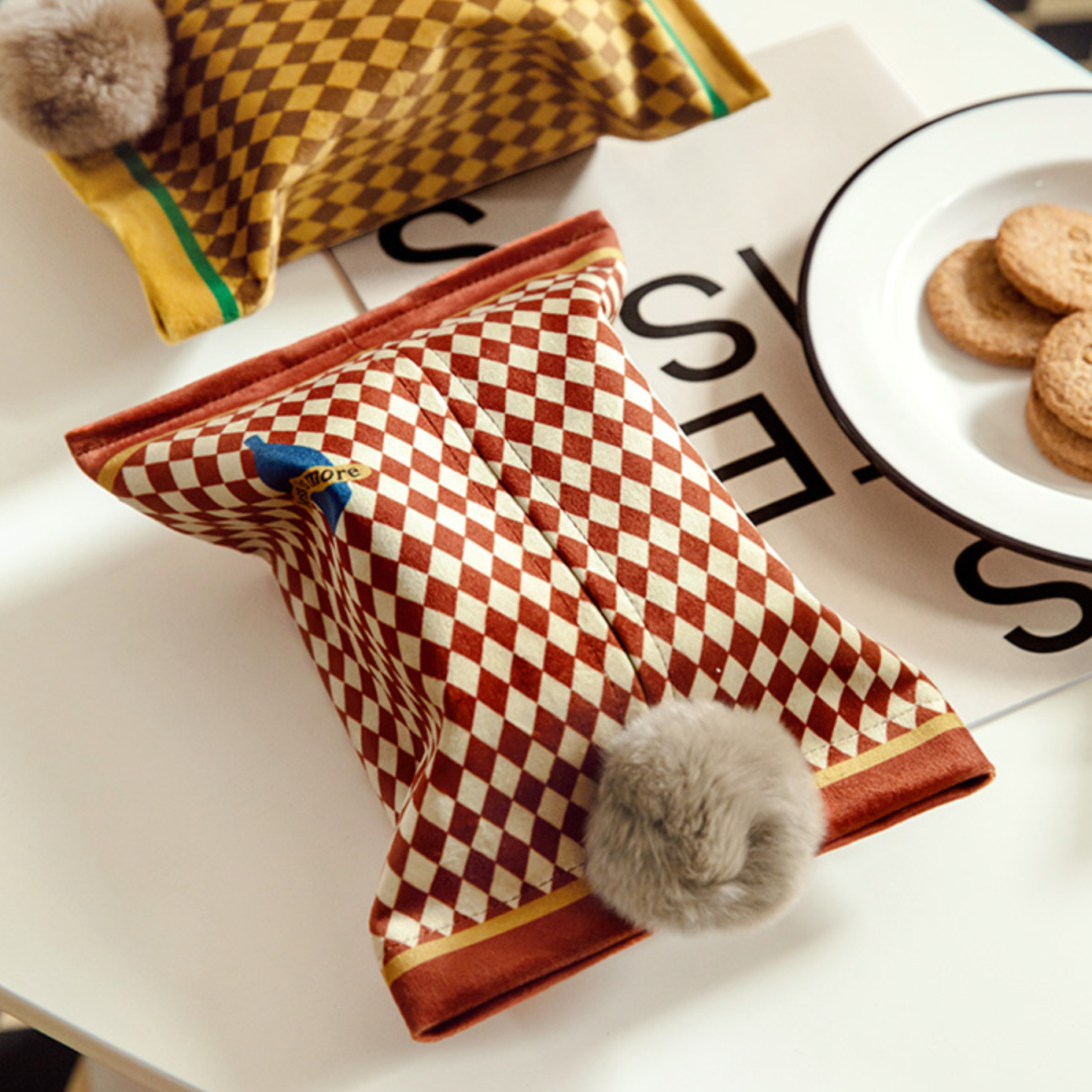 3color checker tissue case