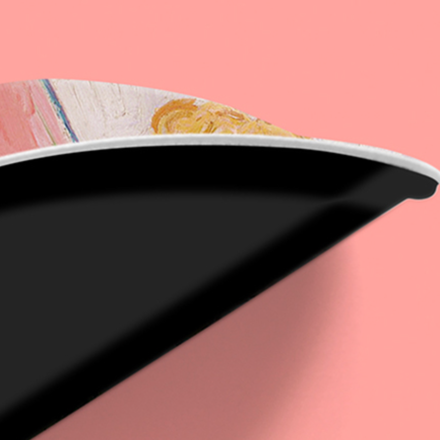 pink flower mouse pad & wrist rest