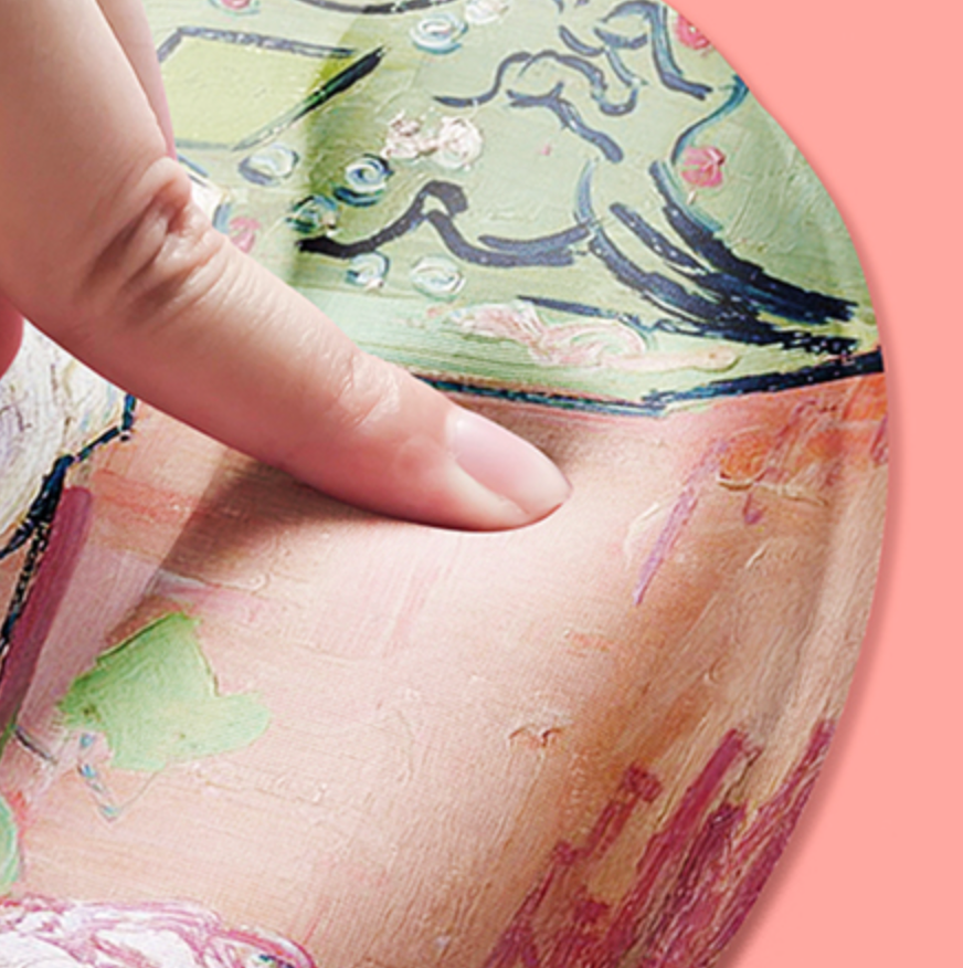 pink flower mouse pad & wrist rest