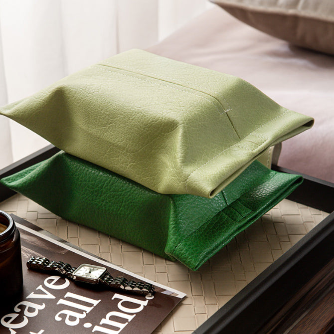 7color stylish leather tissue case