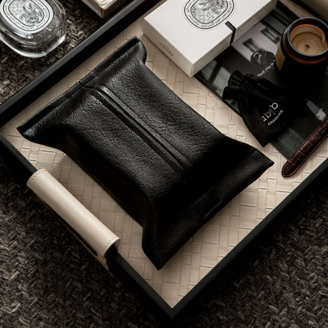 7color stylish leather tissue case