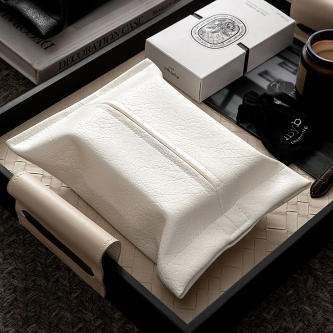 7color stylish leather tissue case