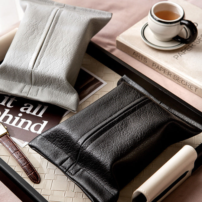 7color stylish leather tissue case