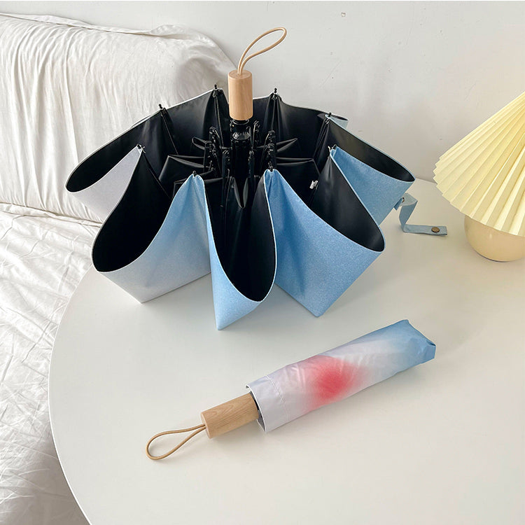 3color gradation color folding uv parasol