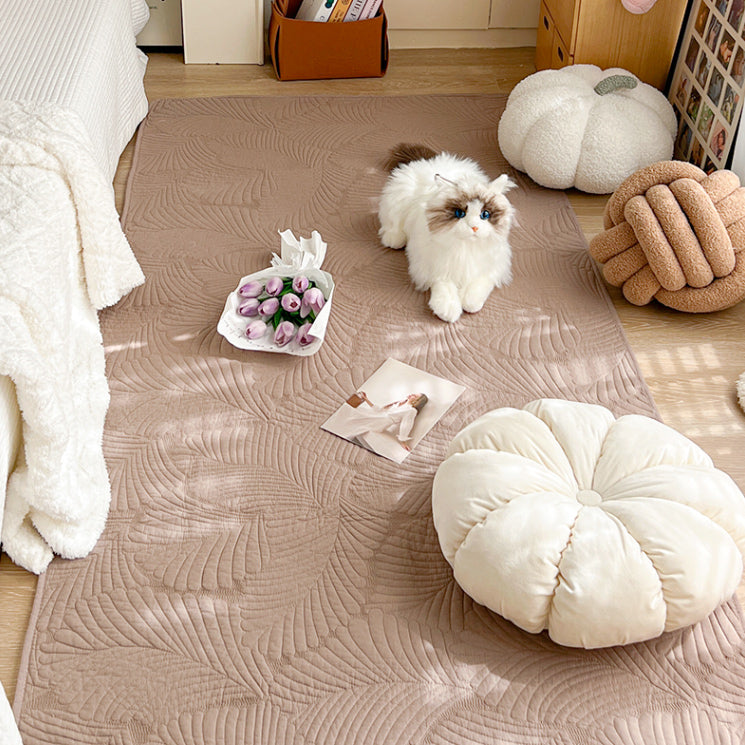 6color leaf stitch floor mat