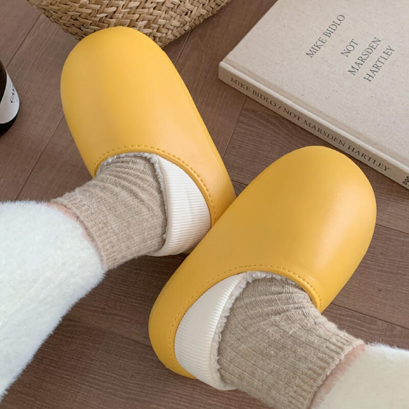 waterproof 2type fluffy roomshoes