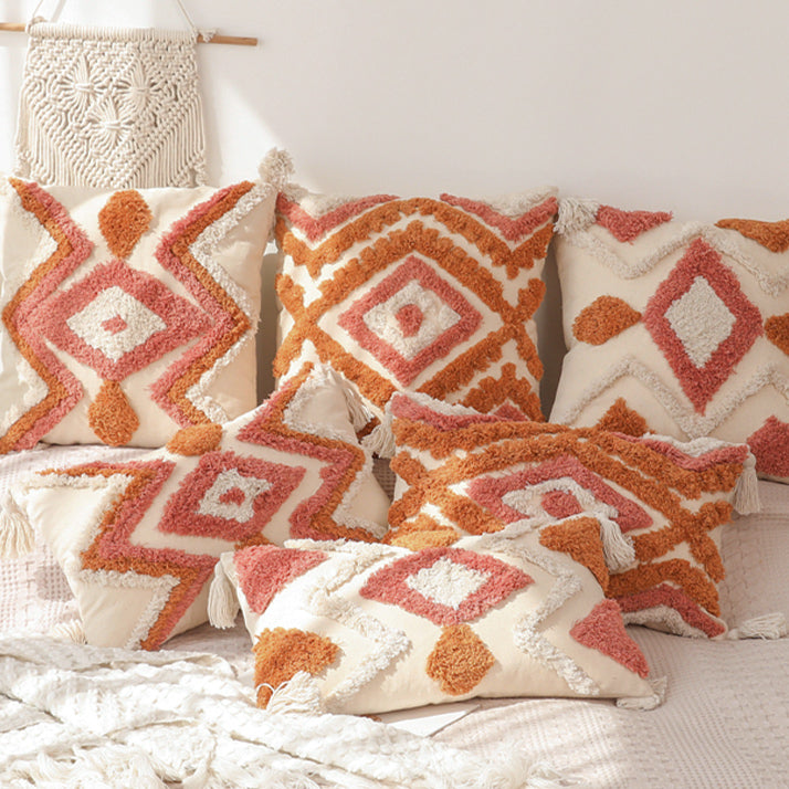6design bohemian fringe cushion