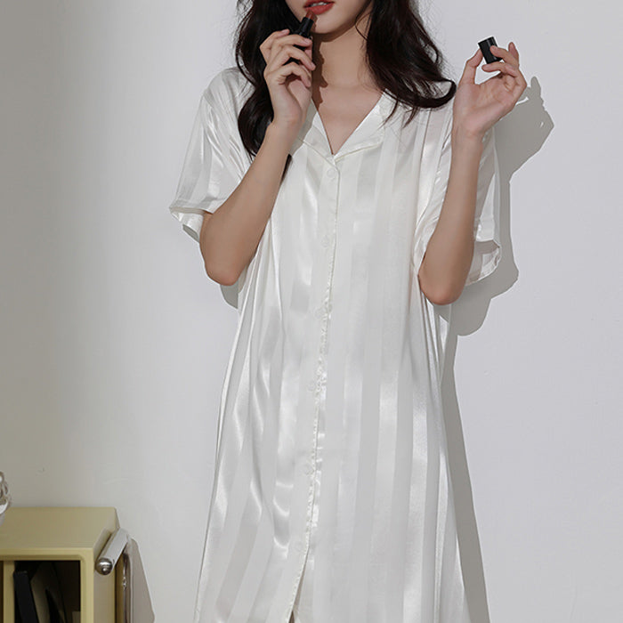 4color onepiece stripe roomwear