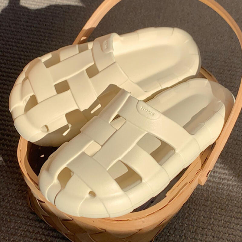 cross belt resin room shoes