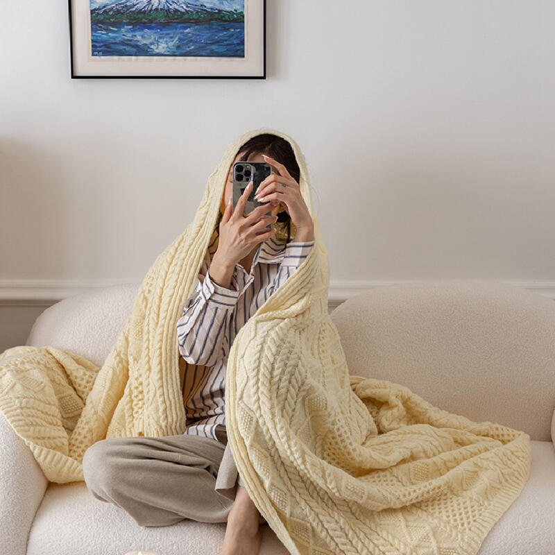 knit design sofacover