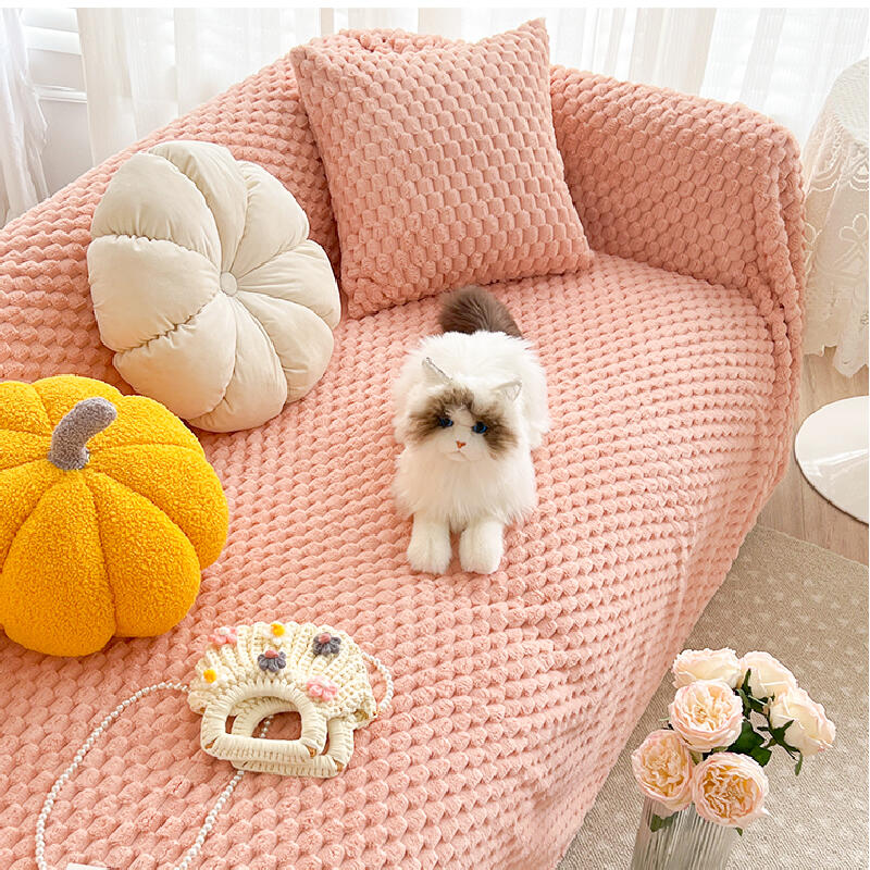 3color waffle fabric simple cushion