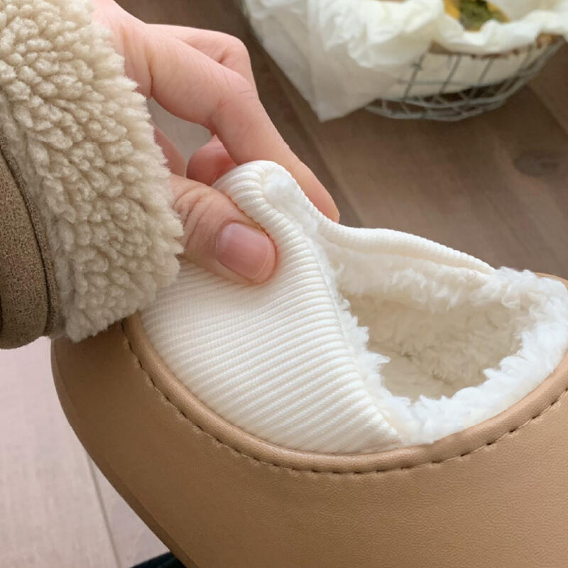 waterproof 2type fluffy roomshoes