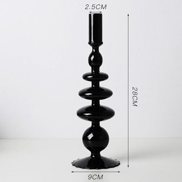 5design black candlestick