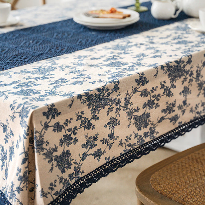 4design country flower table cloth