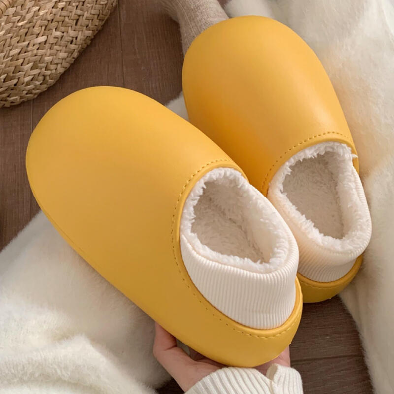 waterproof 2type fluffy roomshoes