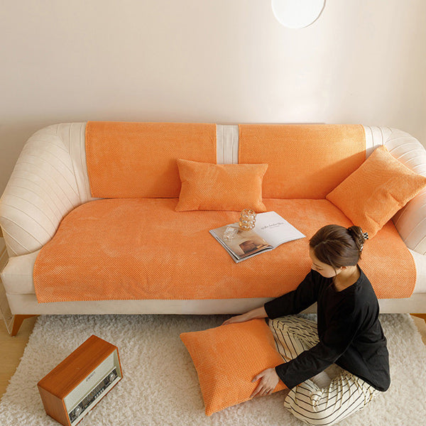 6color simple dot sofa cover